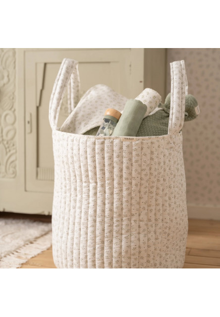 Košík textilní oboustranný extra velký Blueberry Leaves