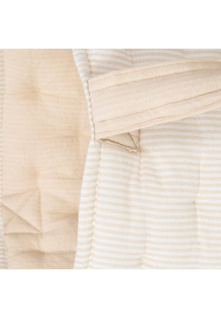 Košík textilní oboustranný extra velký Pure Soft Beige Stripe