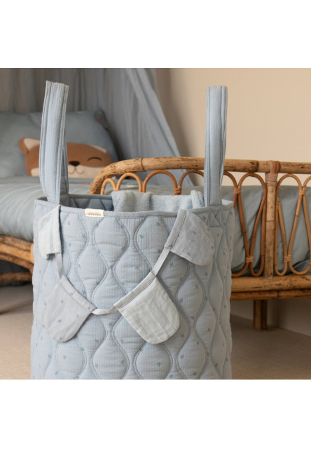 Košík textilní oboustranný extra velký Pure Denim Blue