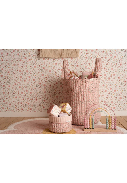 Košík textilní oboustranný extra velký Fairy Floral