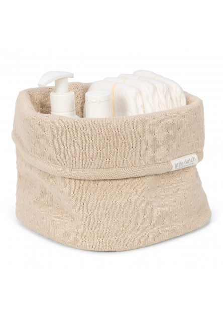 Košík pletený malý Pure Soft Beige