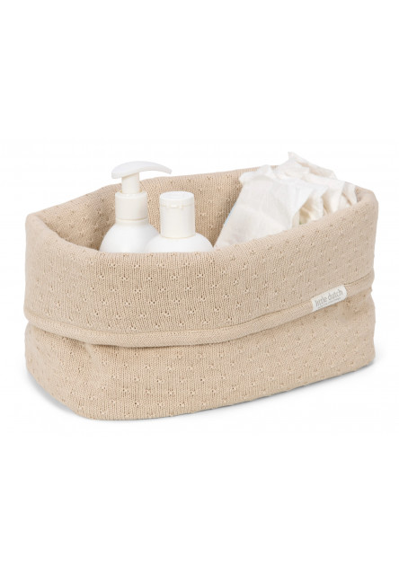 Košík pletený velký Pure Soft Beige