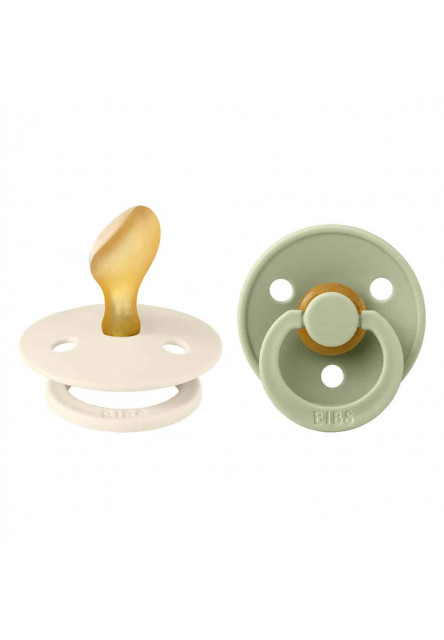 BIBS Colour anatomické cumlíky z prírodného kaučuku 2 ks - veľkosť 1 (Blush Nočný / Vanilla Nočný)