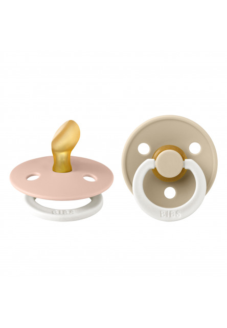 BIBS Colour anatomické cumlíky z prírodného kaučuku 2 ks - veľkosť 1 (Blush Nočný / Vanilla Nočný)