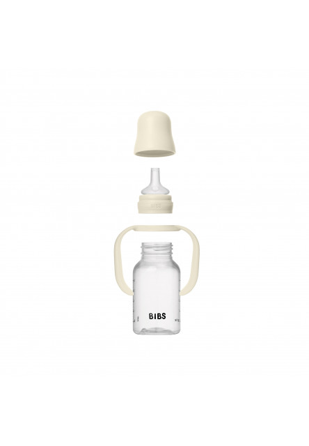 BIBS detská fľaša so silikónovým náustkom 150 ml (Blush)