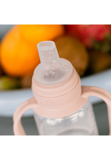 BIBS detská fľaša so silikónovým náustkom 150 ml (Ivory)
