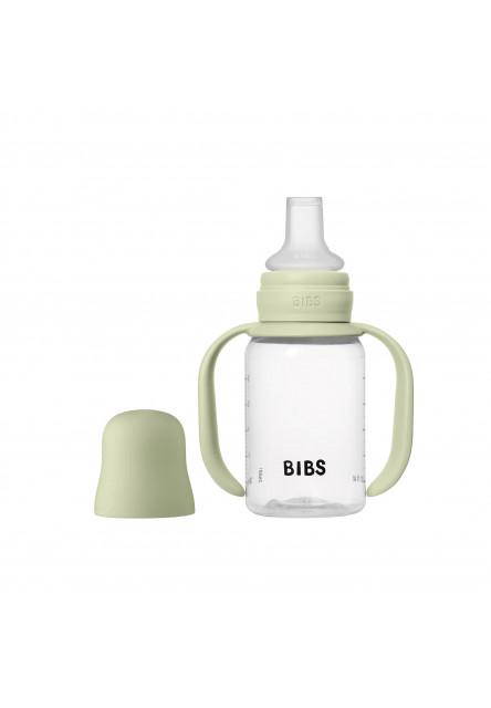 BIBS detská fľaša so silikónovým náustkom 150 ml (Sage)