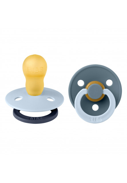 BIBS STUDIO Colour Fusion cumlíky z prírodného kaučuku 2ks – veľkosť 3 (Blush Woodchuck mix)