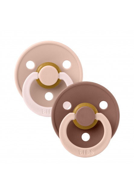 BIBS STUDIO Colour Fusion cumlíky z prírodného kaučuku 2ks – veľkosť 2 (Cloud Iron mix)