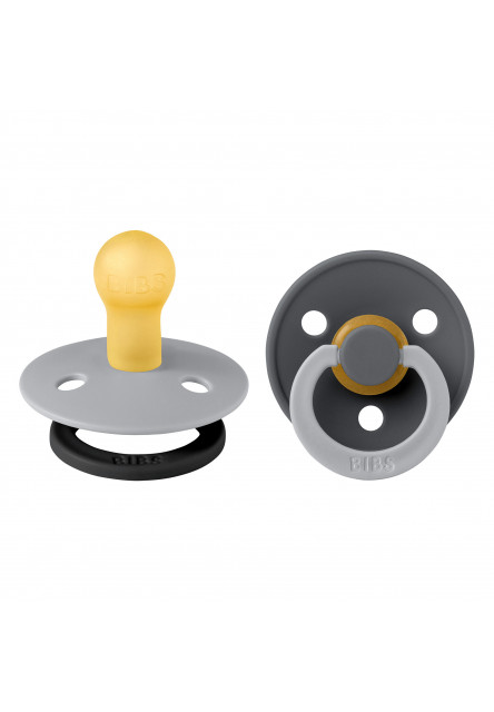 BIBS STUDIO Colour Fusion cumlíky z prírodného kaučuku 2ks – veľkosť 1 (Sage Hunter Green mix)