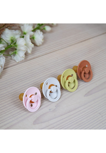 BIBS Colour cumlíky z prírodného kaučuku 2ks - veľkosť 1 (Mushroom / Breeze)