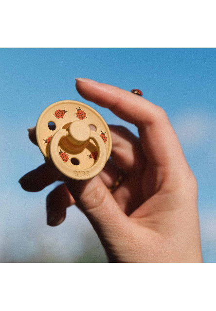 BIBS STUDIO Colour Ladybug cumlíky z prírodného kaučuku 2ks – veľkosť 2 (Violet Sky Mix)