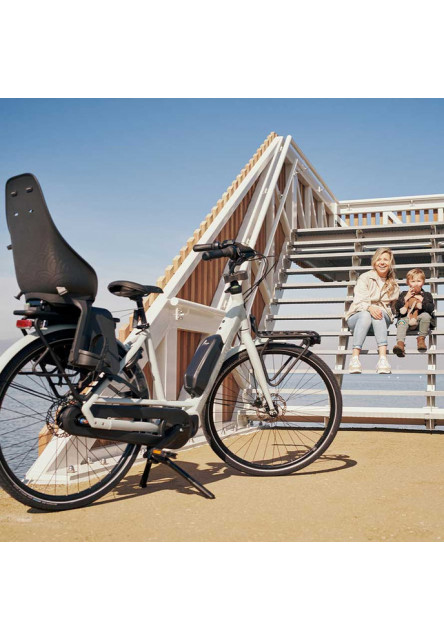 Zadná sedačka Ta-ke na bicykel pre MIK nosiče Bincho Čierna/Kurumi Hnedá Bincho Čierna/Kurumi Hnedá