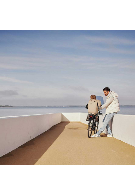Zadná sedačka Ta-ke na bicykel pre MIK nosiče Inaho Béžová/Bincho Čierna Inaho Béžová/Bincho Čierna