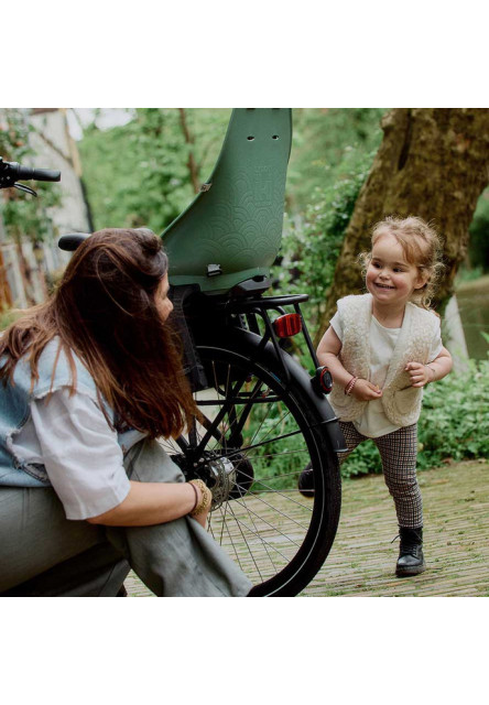 Zadná sedačka Ta-ke na bicykel pre MIK nosiče Icho Zelená/Bincho Čierna Icho Zelená/Bincho Čierna