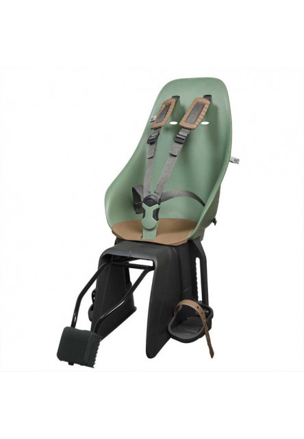 Zadná sedačka na bicykel Ta-ke s adaptérom a nosičom na rám SET Icho Zelená/Kurumi Hnedá Icho Zelená/Kurumi Hnedá