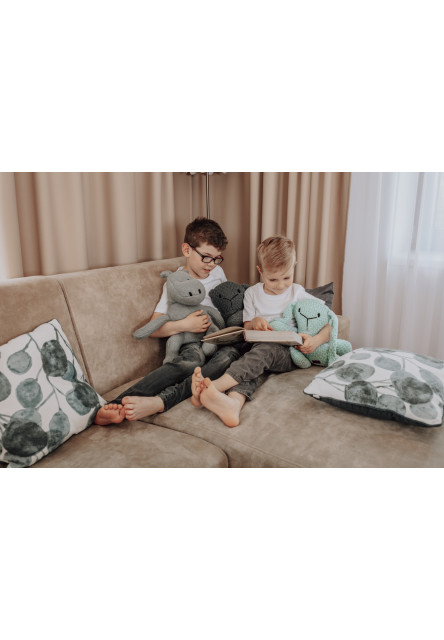 Pletená hračka Zajíc, Dark grey