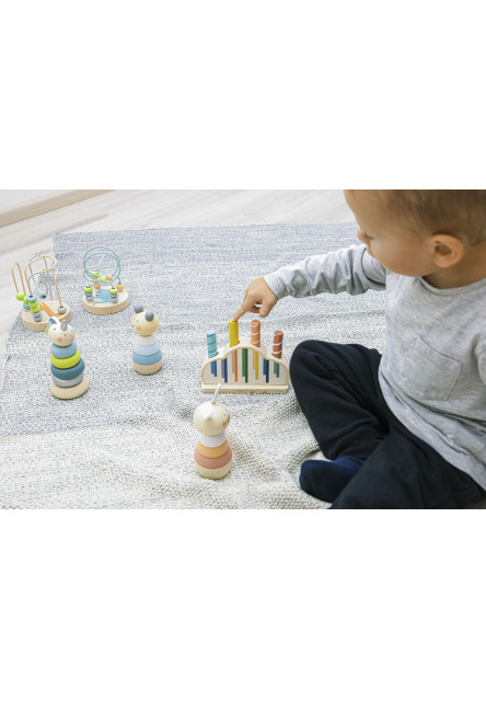 Dřevěná aktivity hračka, Giraffe