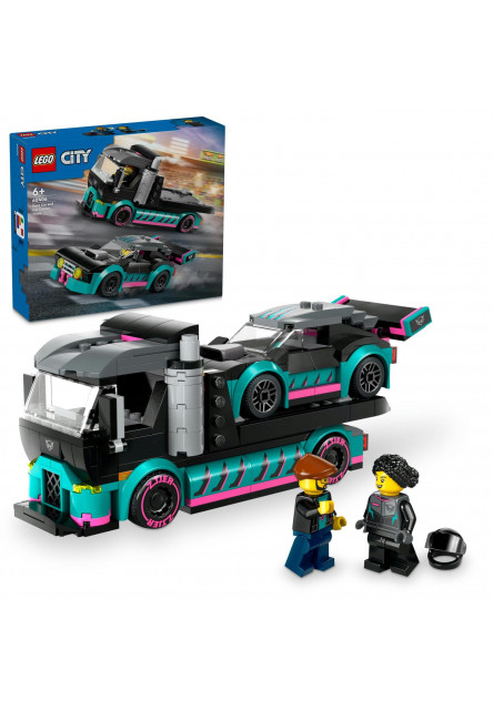 Kamión s pretekárskym autom