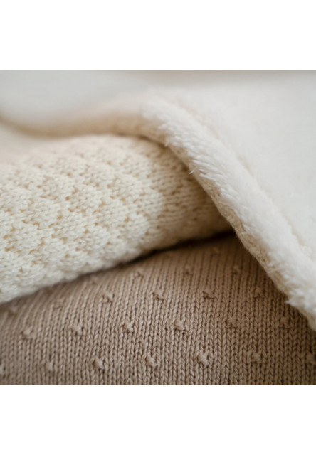 Deka pletená / fleece 70x100 cm Pure Soft White