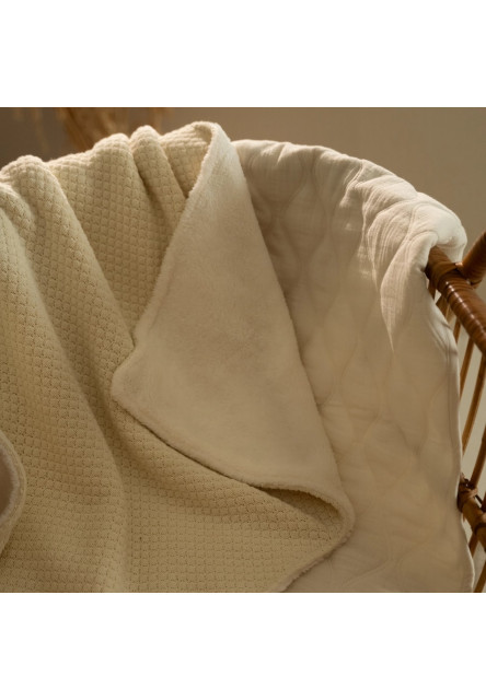 Deka pletená / fleece 70x100 cm Pure Soft White