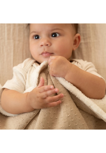 Deka pletená / fleece 70x100 Pure Soft Beige