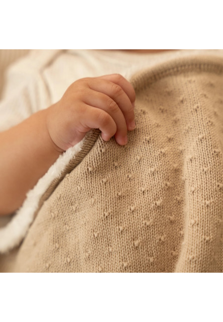 Deka pletená / fleece 70x100 Pure Soft Beige