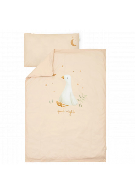 Povlečení 140x100 a 40x60 cm Husa Newborn Naturals