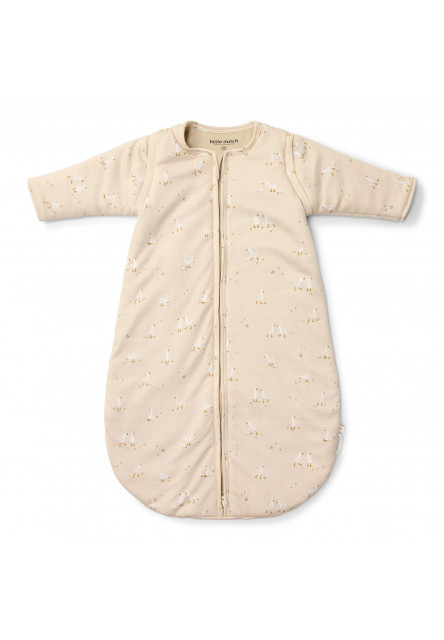 Spací pytel s oddělitelnými rukávy 70 cm Husa Newborn Naturals Little Dutch