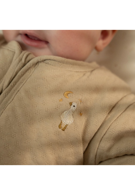 Spací pytel s oddělitelnými rukávy 70 cm Husa Beige Newborn Naturals