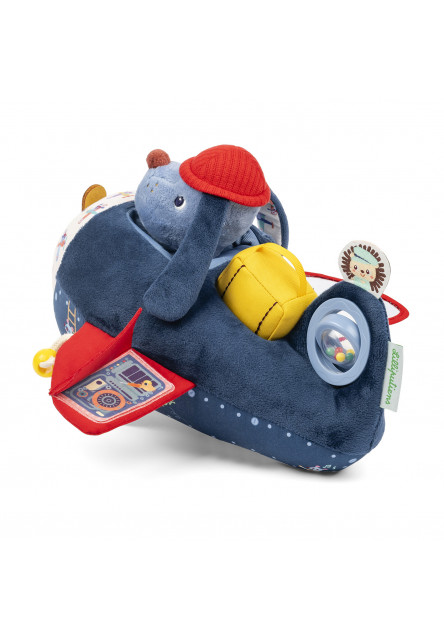 Lilliputiens – mäkká hračka s aktivitami – lietadlo psík Jules