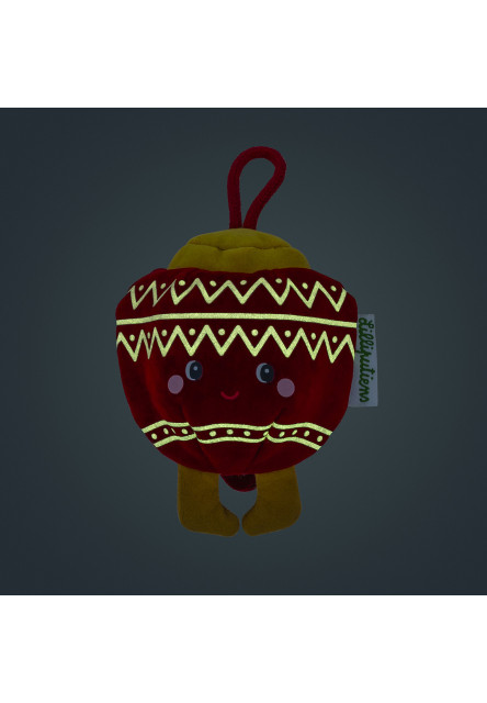 Lilliputiens – vianočná plyšová dekorácia – růžová elfka Bibbi