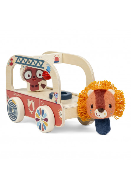Lilliputiens – drevené hasičské auto – lev Jack