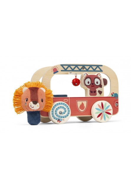 Lilliputiens – drevené hasičské auto – lev Jack