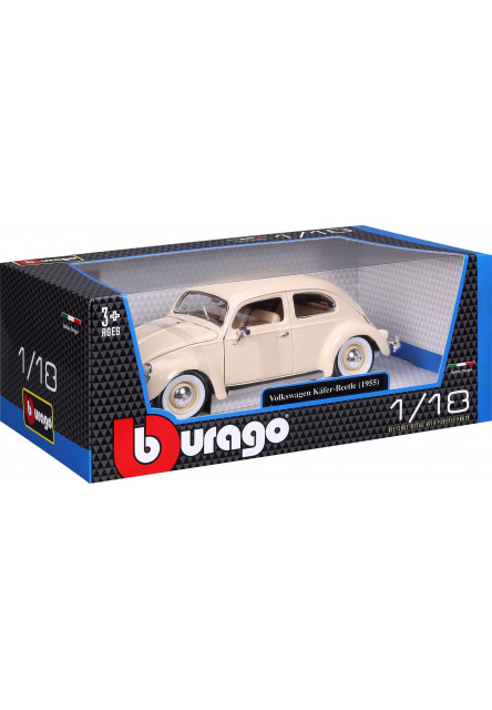 Bburago 1:18 Volkswagen Beetle 1955 Beige