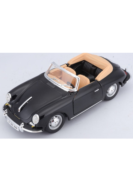 Bburago 1:24 Porsche 356 B Cabriolet Black