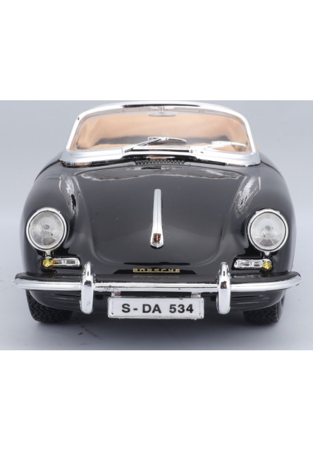 Bburago 1:24 Porsche 356 B Cabriolet Black