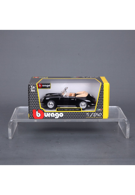 Bburago 1:24 Porsche 356 B Cabriolet Black
