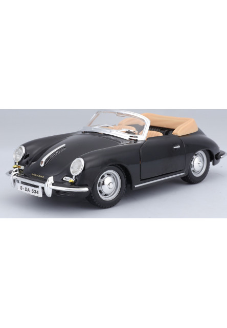 Bburago 1:24 Porsche 356 B Cabriolet Black