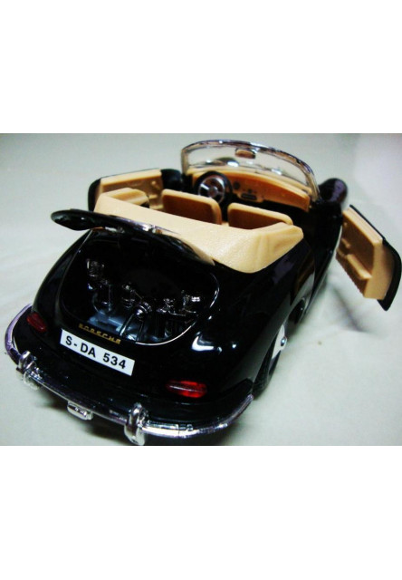Bburago 1:24 Porsche 356 B Cabriolet Black