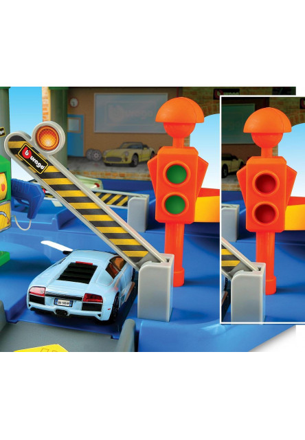 Bburago 1:43 Street Fire garáž s autoservisom