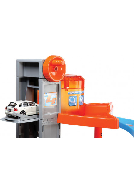 Bburago PLAY 1:43 Street Fire Mega Dealer Showroom garáž s dvoma autíčkami