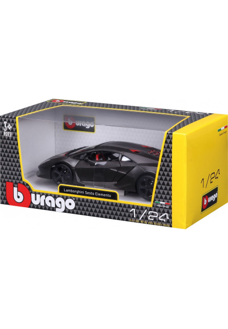 Bburago 1:24 Plus Lamborghini Sesto Elemento Metallic Grey