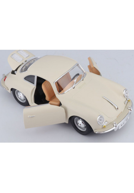 Bburago 1:24 Porsche 356B Coupe (1961) Ivory
