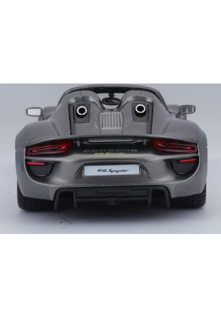 Bburago 1:24 Plus Porsche 918 Spyder Metallic Grey
