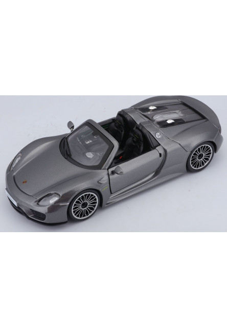 Bburago 1:24 Plus Porsche 918 Spyder Metallic Grey