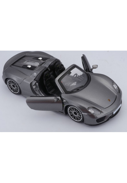 Bburago 1:24 Plus Porsche 918 Spyder Metallic Grey