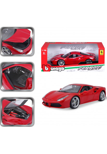 Bburago 1:18 Ferrari 488 GTB Red