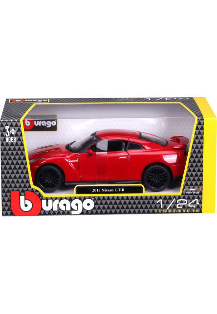 Bburago 1:24 Plus Nissan GT-R Red
