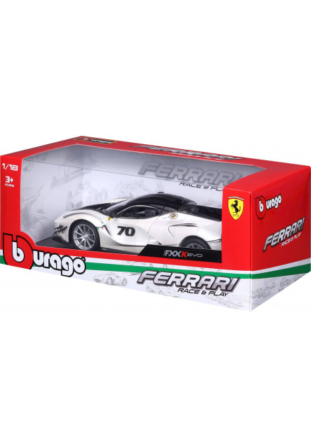Bburago 1:18 Ferrari TOP  FXX-K EVO Nr.70 (white/black)